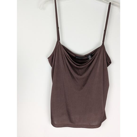 Brown cami wmns Apostrophe Top Sz XL fabric Polyester meas Bust 38"Length 14.5" - Picture 1 of 8